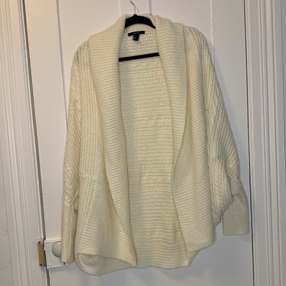 Forever 21 Sweaters - White cardigan